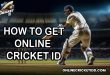 online cricket id