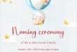 Invitation Card for Naming Ceremony