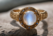 Moonstone-Ring - CabochonsForSale