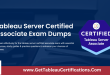 Tableau Server Certified Associate Exam Dumps