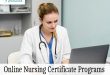 Online Nursing Certificate Programs