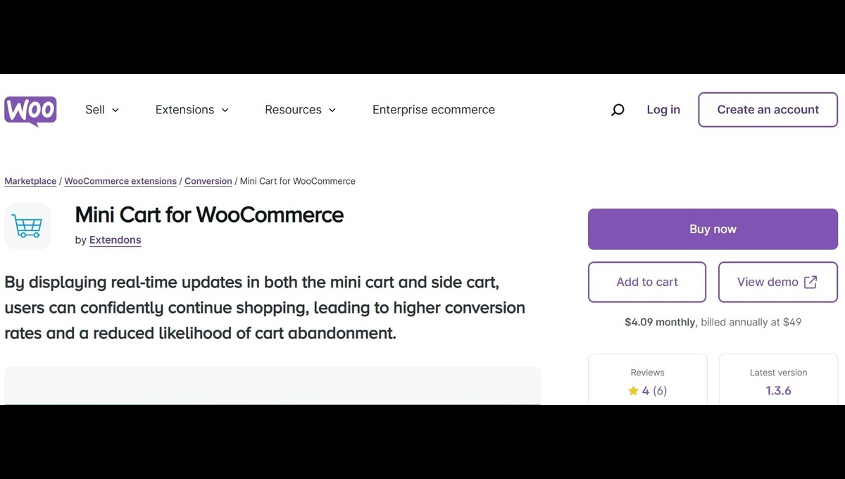 side cart for woocommerce