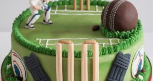 cricket theme cake