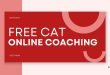 Free CAT Online Coaching